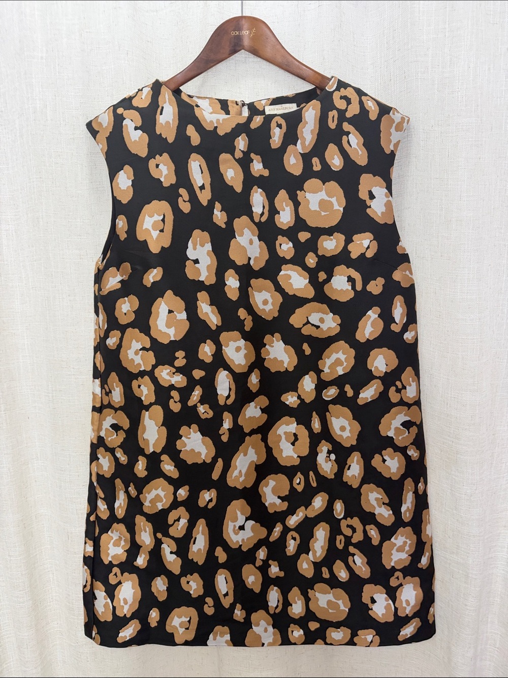 Ann Mashburn Sleeveless Leopard Print Dress Size Large Excellent Condition